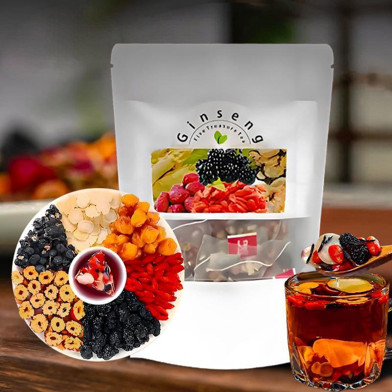 Ginseng Five Treasure Tea Natu - Herbal Wellness Blend 评论和价格