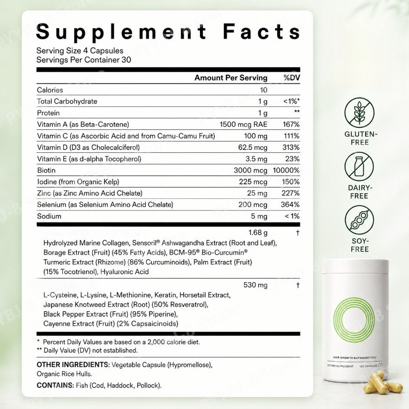 120 Count Women Hair Wellness  - Herbal Wellness Blend 评论和价格