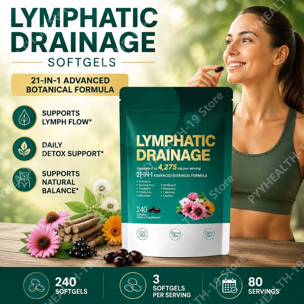 Lymphatic Drainage Capsules He - Herbal Wellness Blend 评论和价格