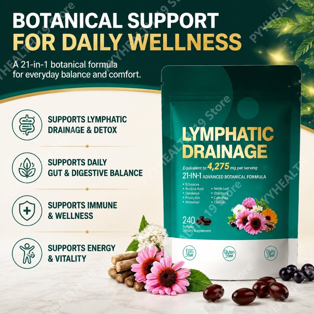 Lymphatic Drainage Capsules He - Herbal Wellness Blend 评论和价格